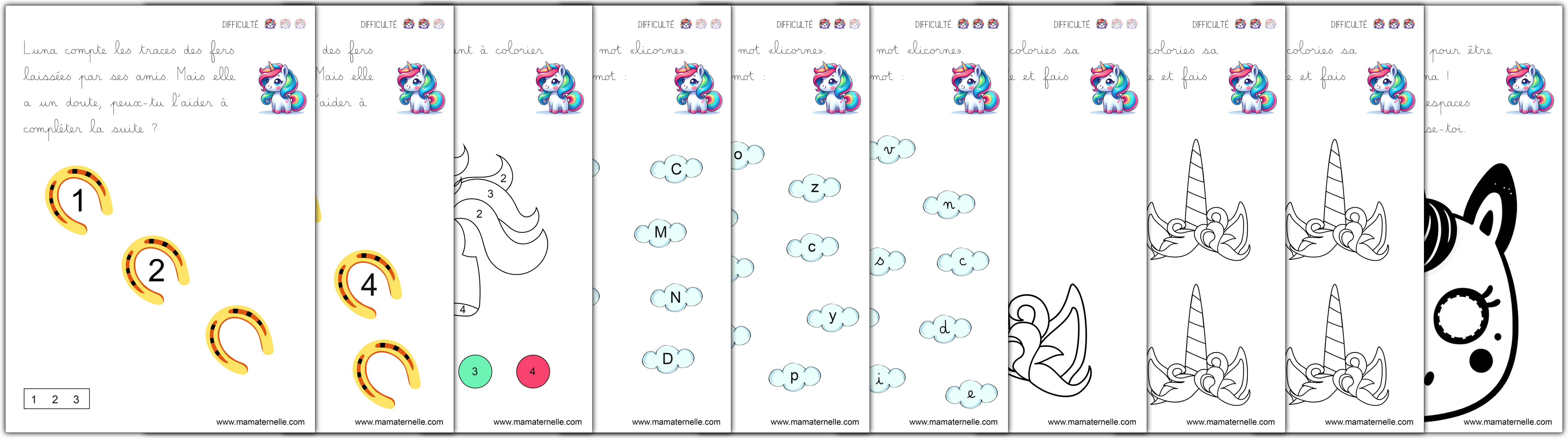 Mag Maternelle Luna La Licorne Ma Maternelle
