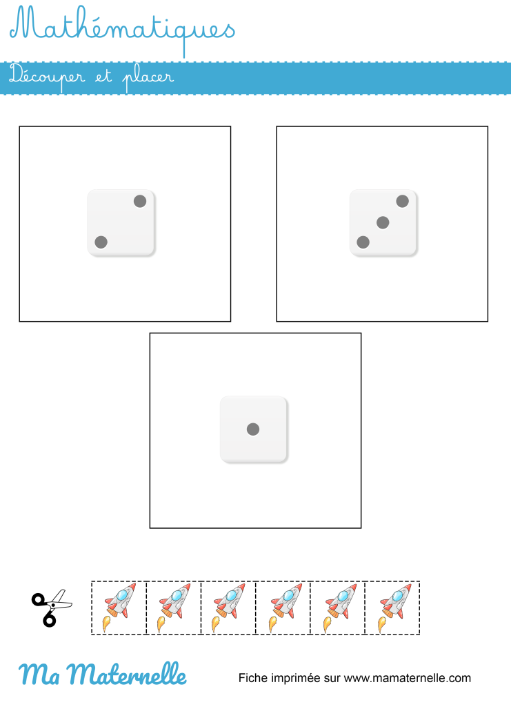 Petite section - Mathématiques : découper et placer