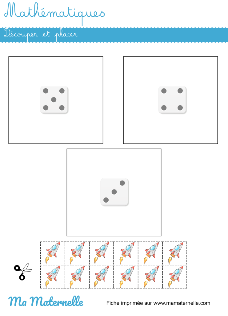 Moyenne section - Mathématiques : découper et placer