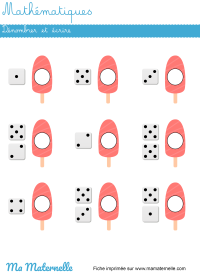 Grande section - Mathématiques : placer en fonction du nombre