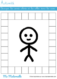 Activités - Activité : découper et coller les carrés