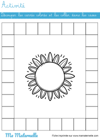 Activités - Activité : Découper et coller des carrés