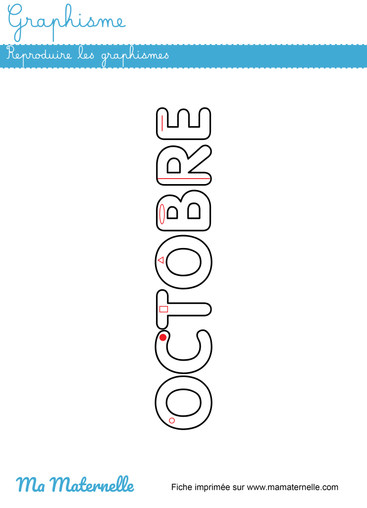 Grande section - Graphisme : reproduire les graphismes