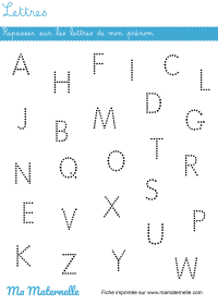 Moyenne section - Lettres : décorer les lettres