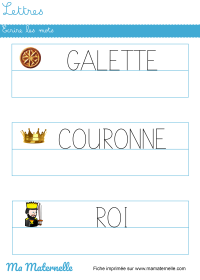 Moyenne section - Lettres : repasser sur les lettres