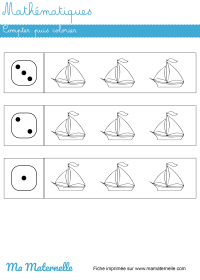 Petite section - Mathématiques : compter puis colorier