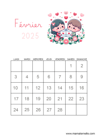 Activités - Calendrier coloriage Mars 2025
