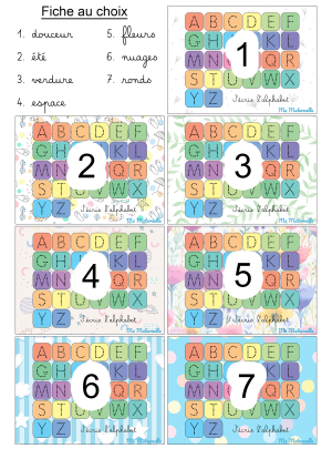 J'écris l'alphabet