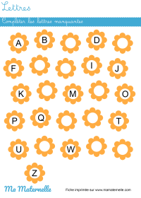 Grande section - Lettres : découper puis placer