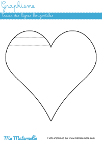 Moyenne section - Graphisme : repasser sur les lignes verticales