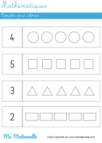 Grande section - Mathématiques : dessiner en fonction du nombre indiqué