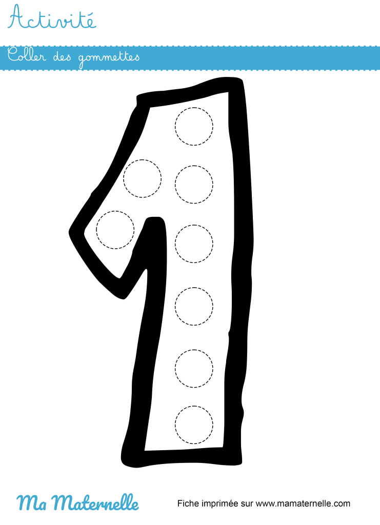 Activités - Activité : coller des gommettes