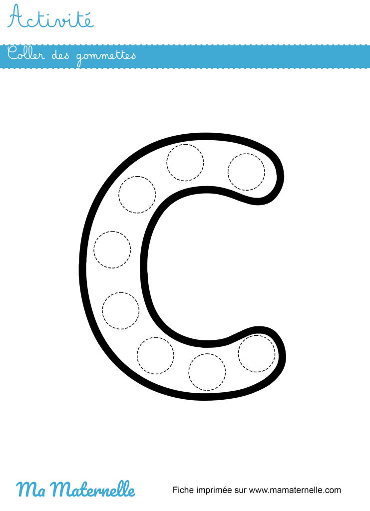 Activités - Activité : coller des gommettes