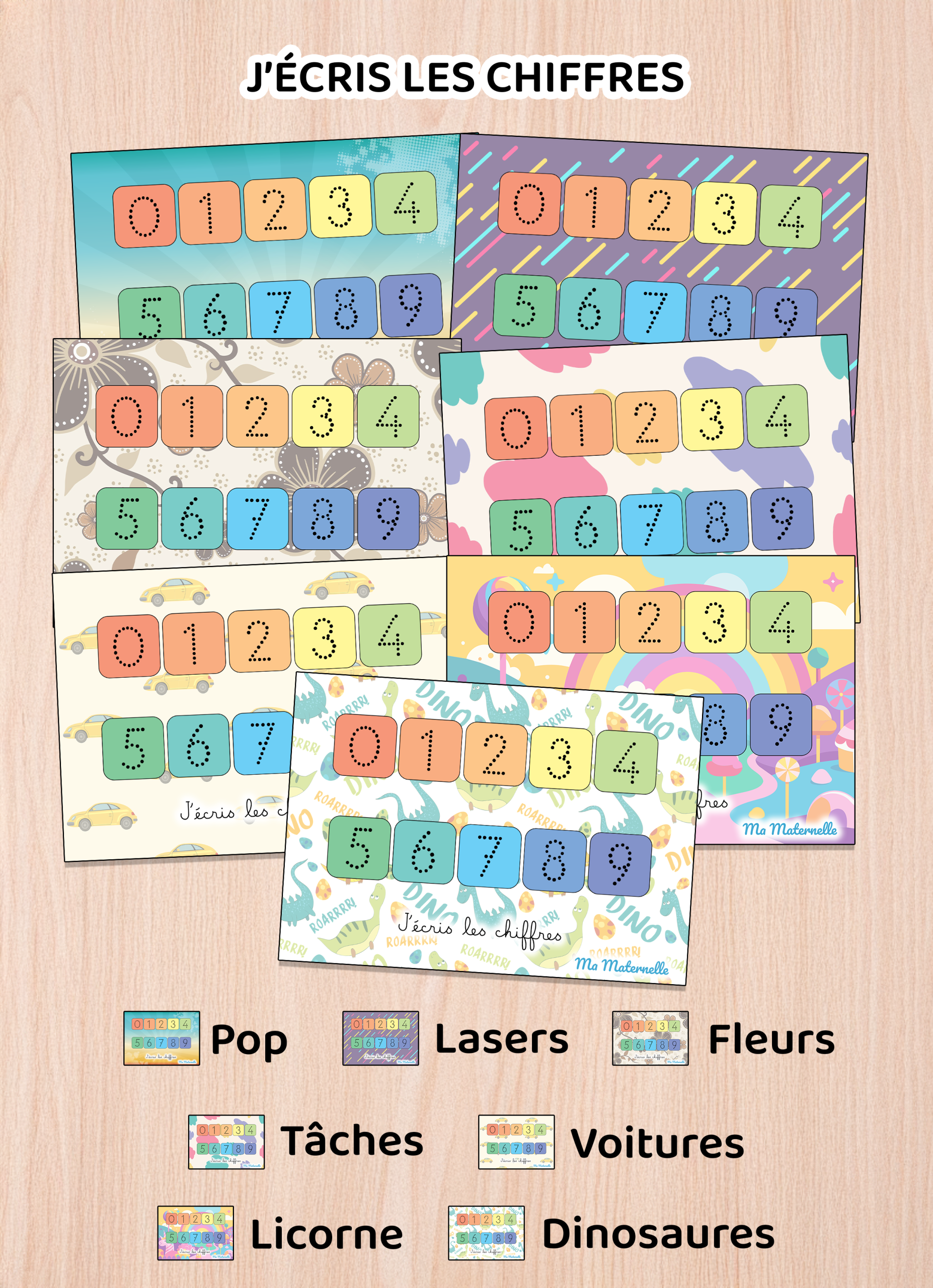 J'écris les chiffres