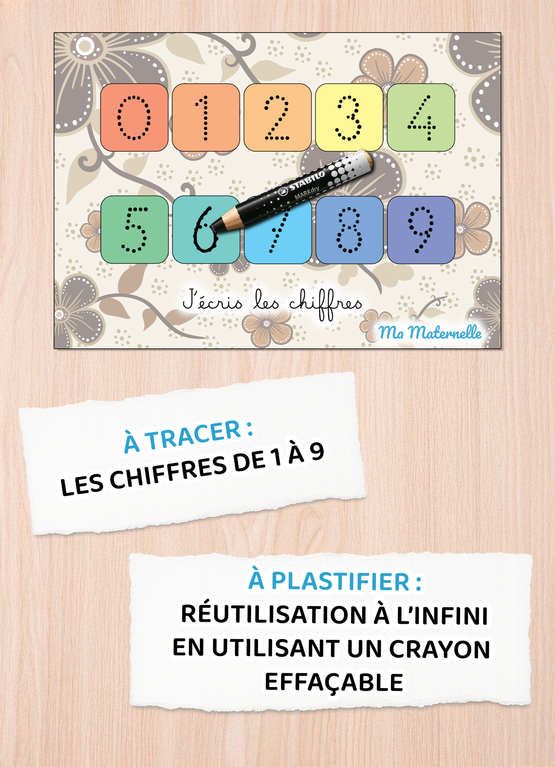 J'écris les chiffres