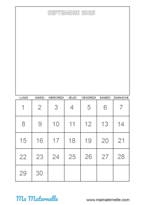 Calendriers à dessiner 2025-2026