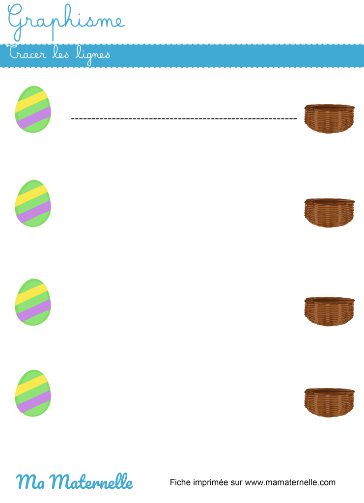 Moyenne section - Graphisme : tracer les lignes