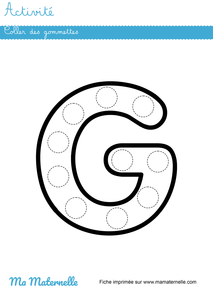 Activités - Activité : coller des gommettes