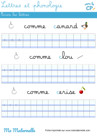Vers le CP - Lettres et phonologie : écrire les lettres