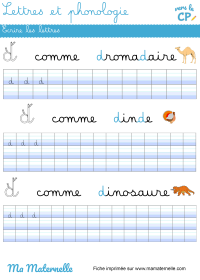 Vers le CP - Lettres et phonologie : écrire les lettres