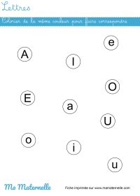 Petite section - Lettres : noter puis chercher la lettre