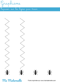 Grande section - Graphisme : repasser puis tracer