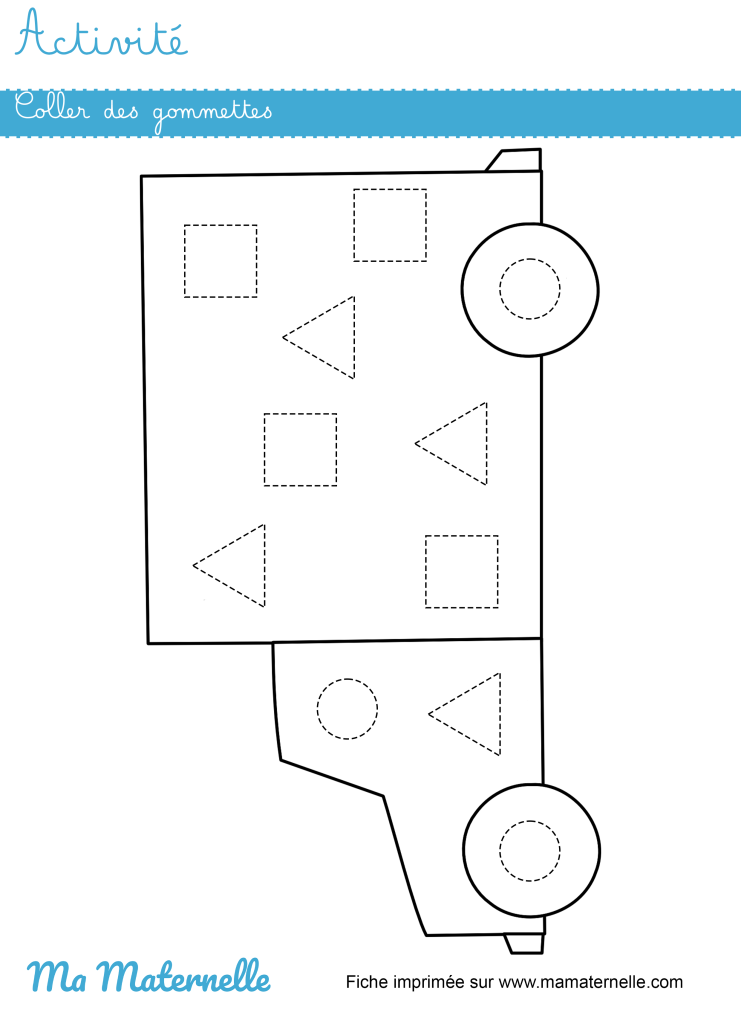 Activités - Activité : coller des gommettes