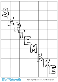 Activités - Coloriage du mois de septembre