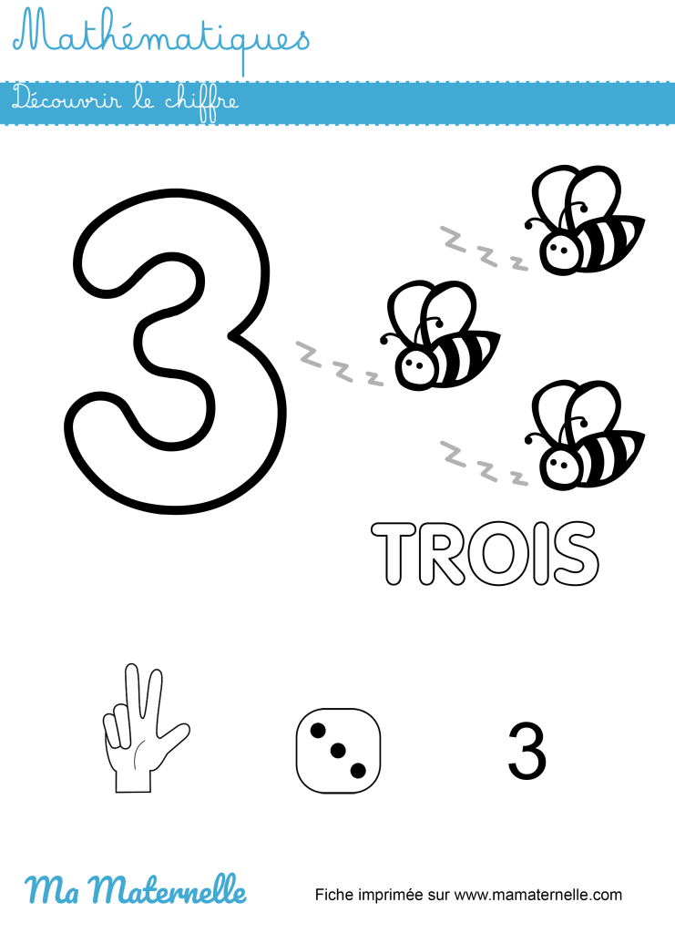 Petite section - Mathématiques : découvrir le chiffre