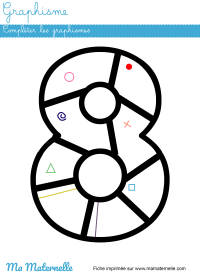 Grande section - Mathématiques : colorier en fonction de la position donnée