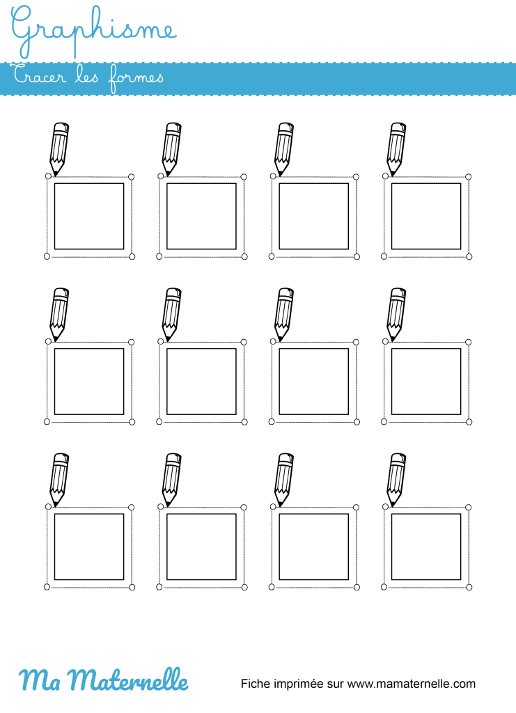 Moyenne section - Graphisme : tracer les formes