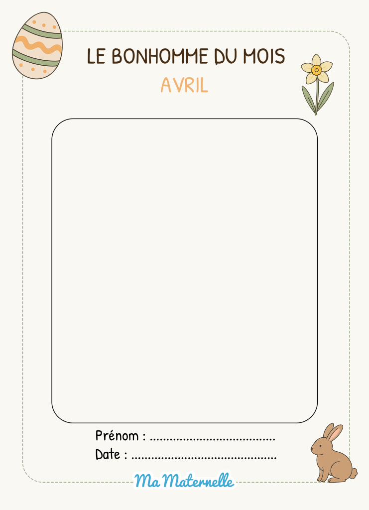 Activités - Activité : le bonhomme du mois