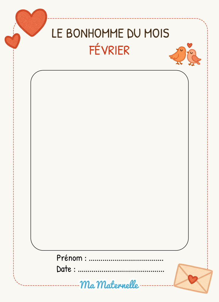 Activités - Activité : le bonhomme du mois