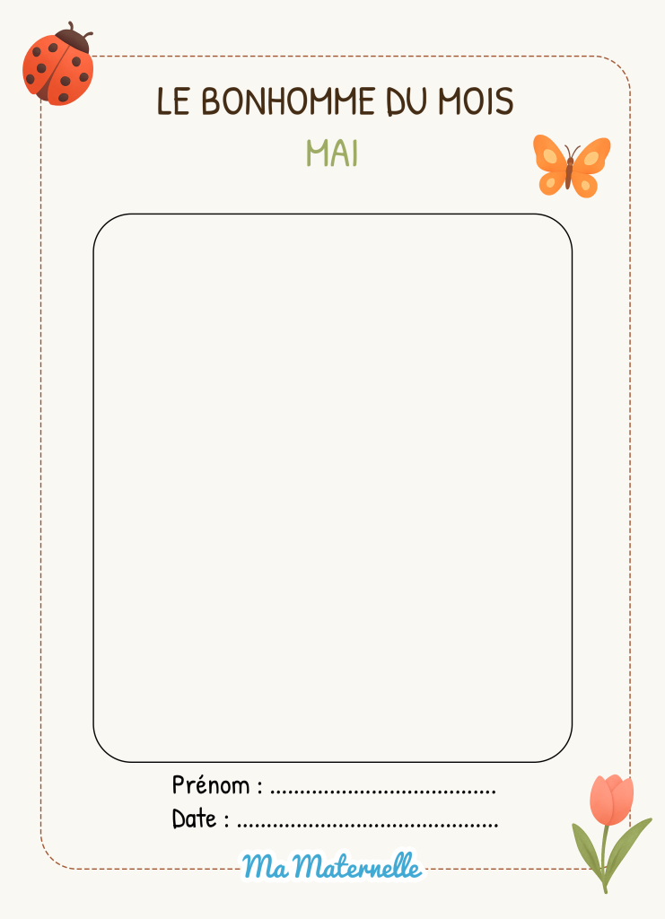 Activités - Activité : le bonhomme du mois