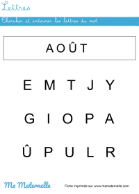 Activités - Calendrier Août 2025