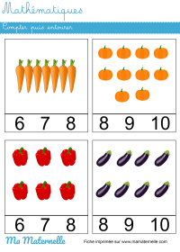 Grande section - Mathématiques : compter puis colorier