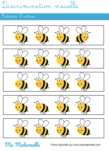 Discrimination visuelle : entourer - Ma Maternelle