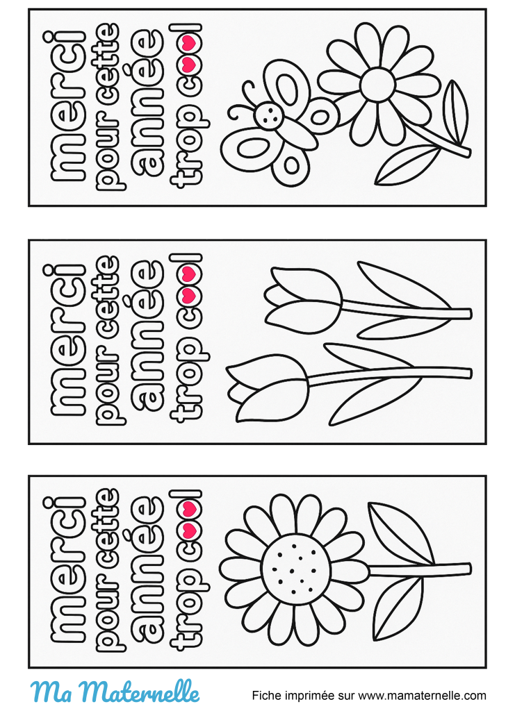 Activités - Marques-pages à colorier