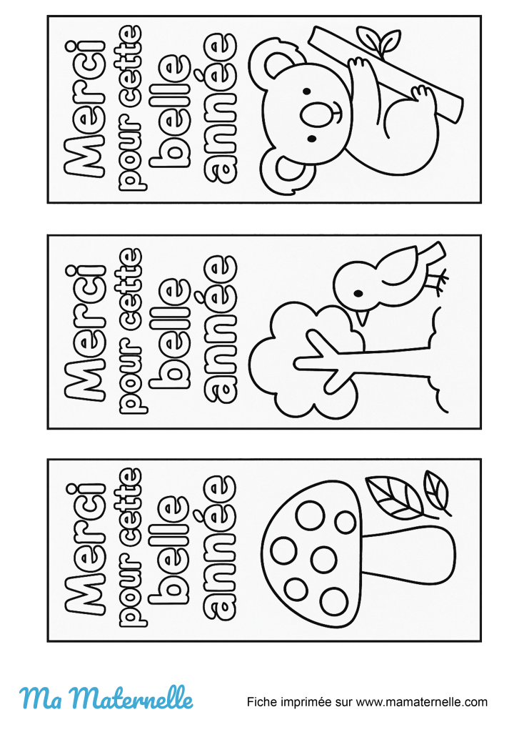 Activités - Marques-pages à colorier