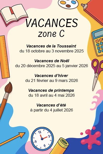 Blog - Dates des vacances scolaires 2025 / 2026