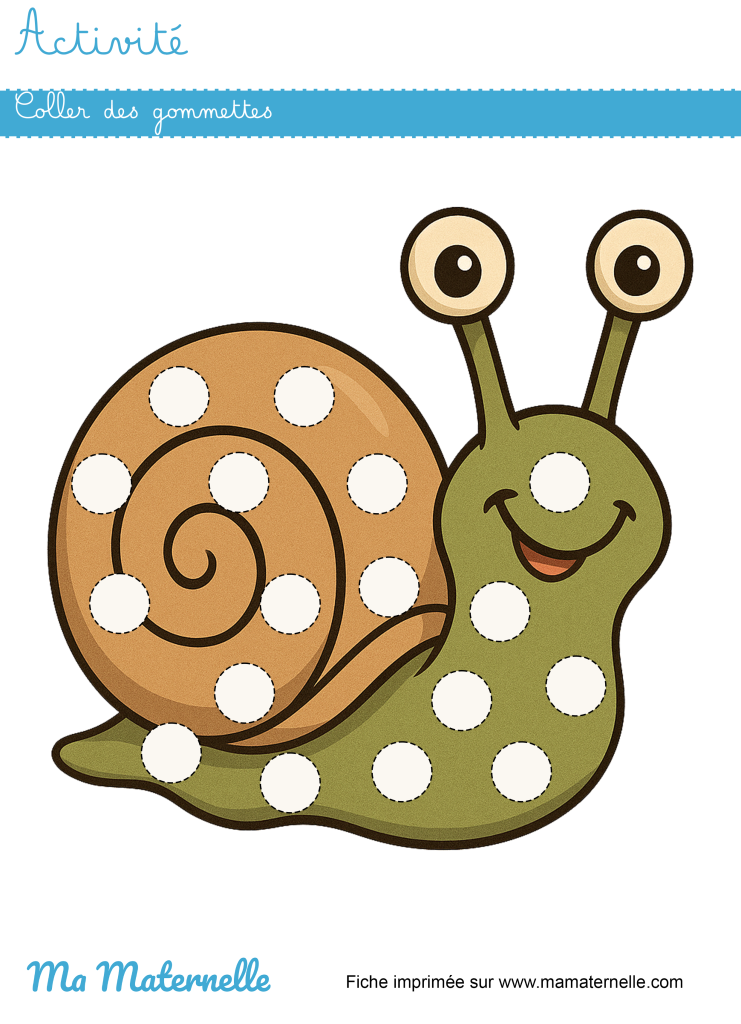 Activités - Activité : coller des gommettes