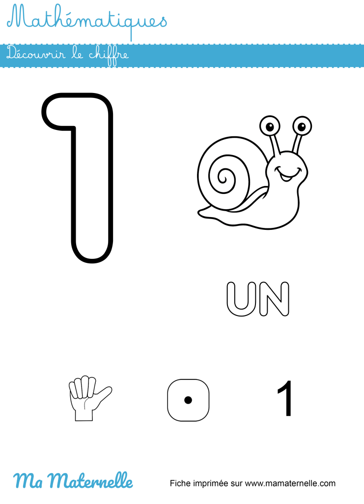 Petite section - Mathématiques : découvrir le chiffre