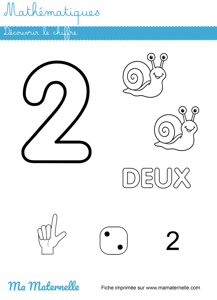 Petite section - Mathématiques : découvrir le chiffre