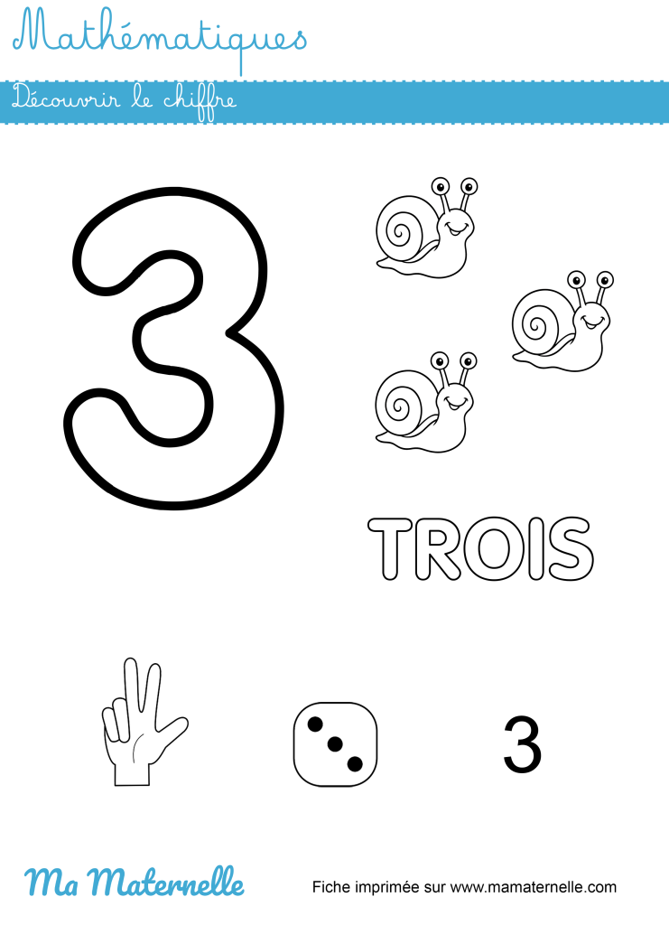 Petite section - Mathématiques : découvrir le chiffre