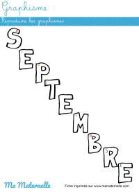 Grande section - Lettres : relier les images au nombre de syllabes