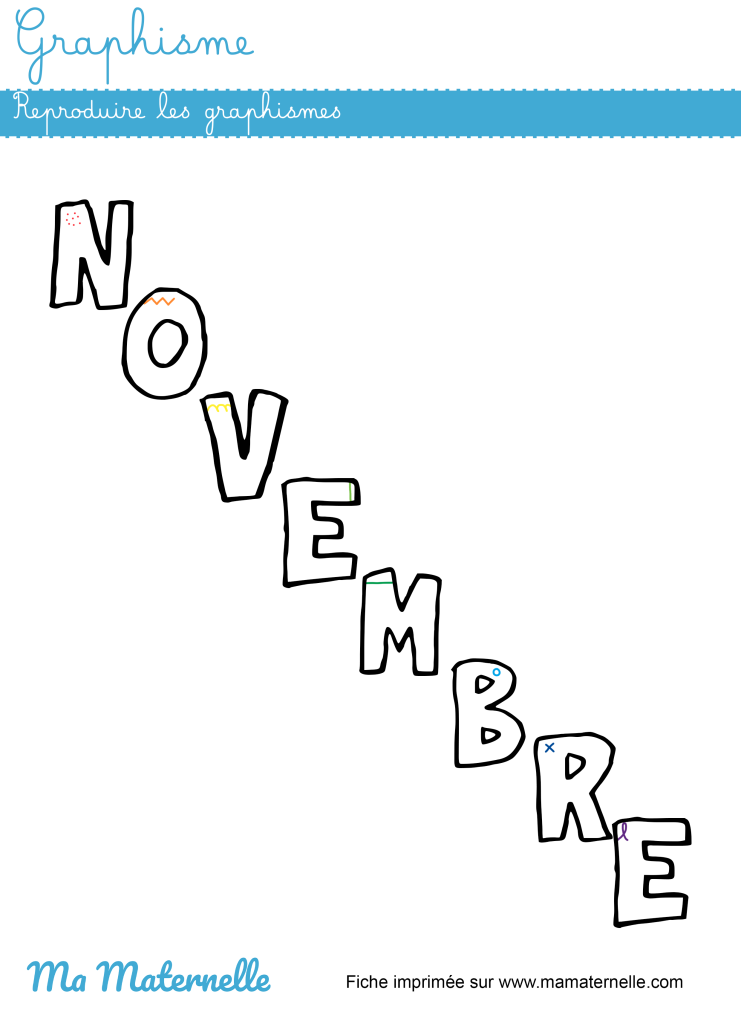 Grande section - Graphisme : reproduire les graphismes