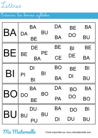 Vers le CP - Lettres et phonologie : la fiche du D