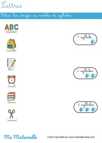 Grande section - Lettres et phonologie : placer l&rsquo;image qui rime avec