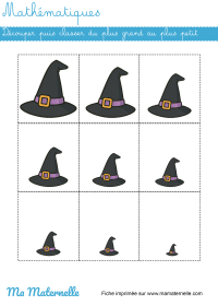 Petite section - Mathématiques : entourer selon la couleur indiquée