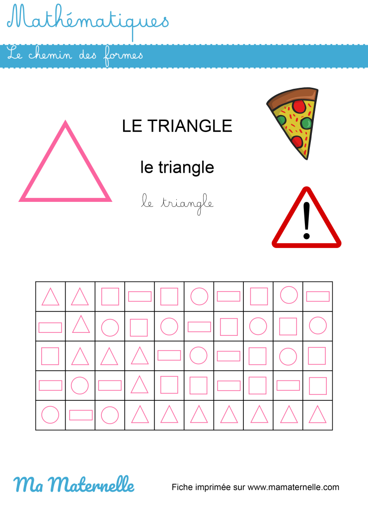 Grande section - Mathématiques : le chemin des formes